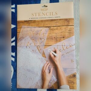 Ginger Ray Bunting Wedding Stencils